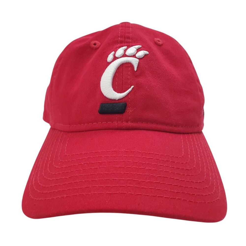CINCINNATI BEARCATS Hat Cap Adult Red Bearpaw Logo 47 Strapback College Football